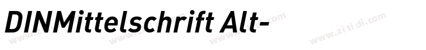 DINMittelschrift Alt字体转换